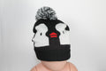 Toddler Toque - Black w/Penguin