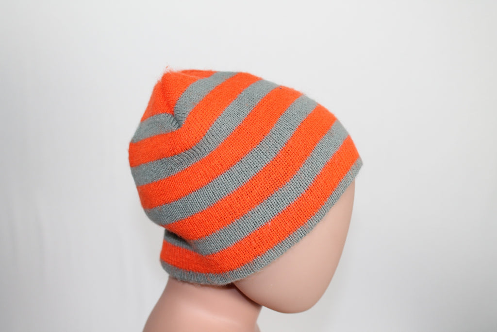 Toddler Toque - Grey and Orange