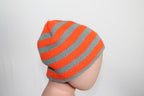 Toddler Toque - Grey and Orange