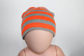 Toddler Toque - Grey and Orange