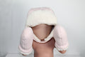 12-24m Joe Fresh 3PC Toque and Mittens - Light Pink