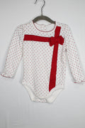 18-24m Gymboree Bodysuit - Red and White