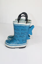 4 Joe Fresh Rubber Boots - Blue w/Sharks