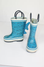4 Joe Fresh Rubber Boots - Blue w/Sharks