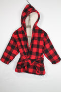 12-24m Indigo Robe - Buffalo Plaid