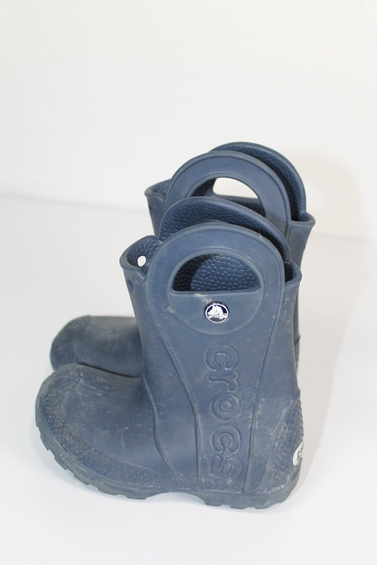 8T Crocs Rubber Boots - Navy