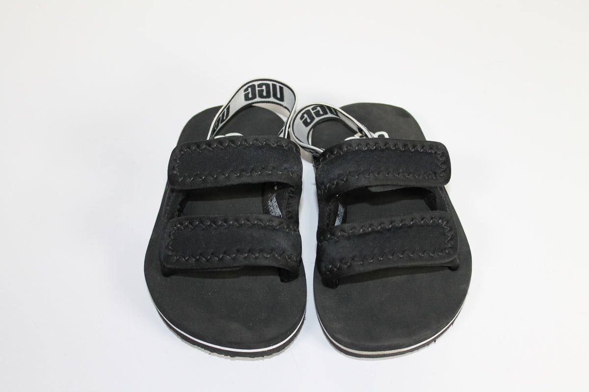 7C UGG Lennon Slingback Sandals - Black