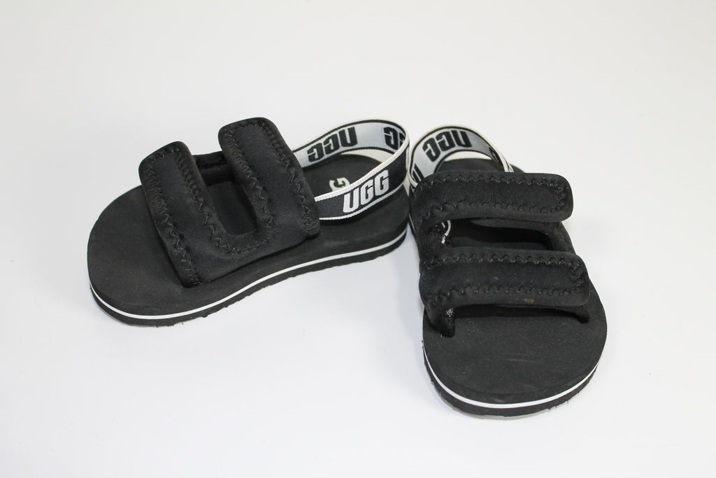 6C UGG Lennon Slingback Sandals - Black