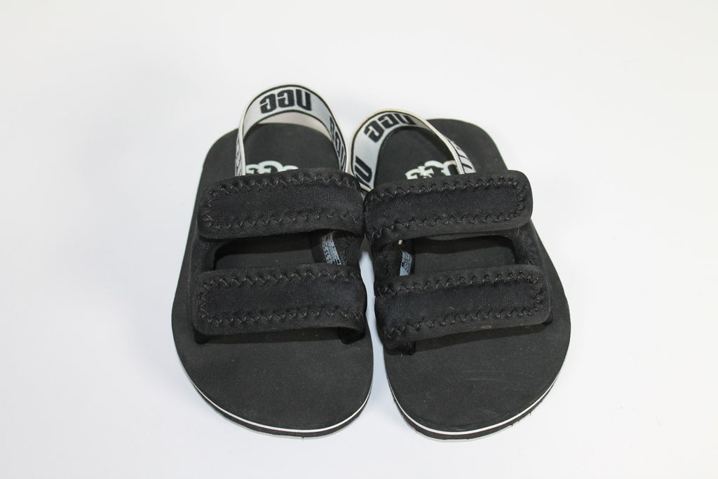 6C UGG Lennon Slingback Sandals - Black