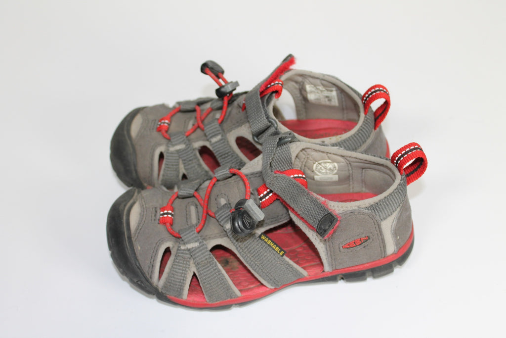 11C Keen Sandals - Red and Grey