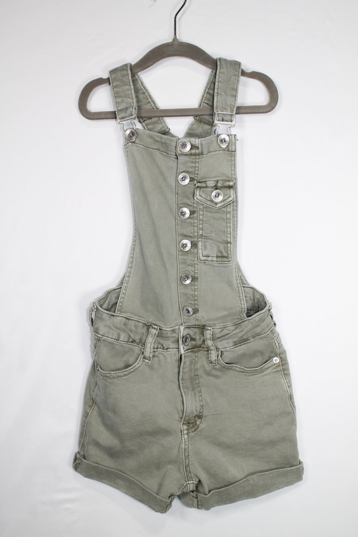 12 Ardene Shortalls - Olive Green