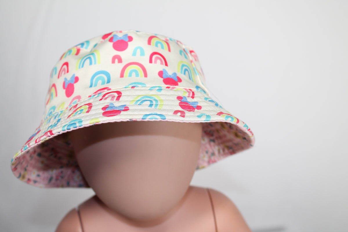2-3T Disney Bucket Hat - Pink and Yellow