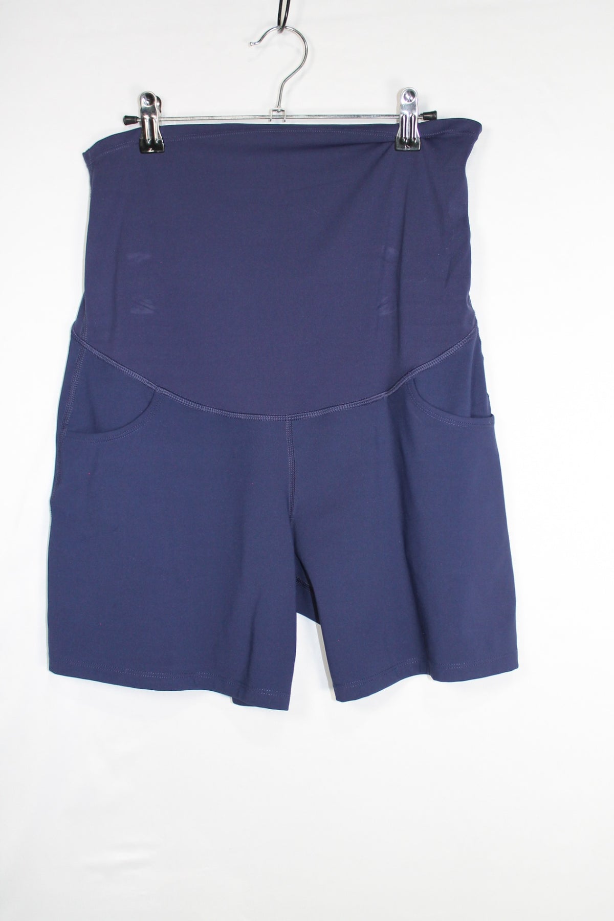 M/M Moving Comfort Maternity Shorts - Navy Blue