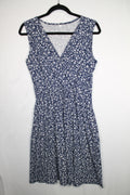 L/G Maternity Dress w/Pockets! - Blue Floral