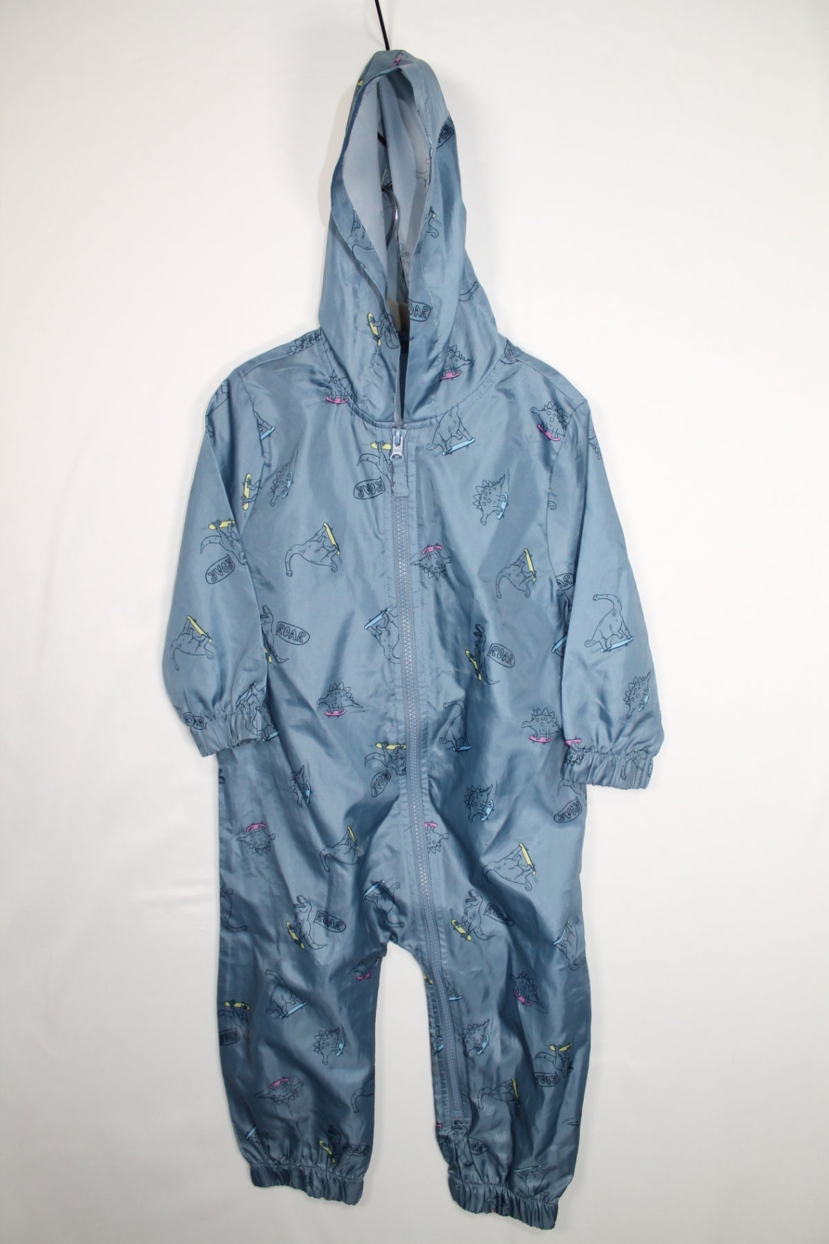 3T George Rain Suit - Blue w/Dino