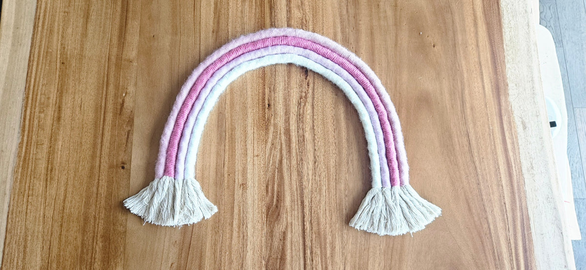 Large Rainbow Nursery Rope Decor by Giggle Haven