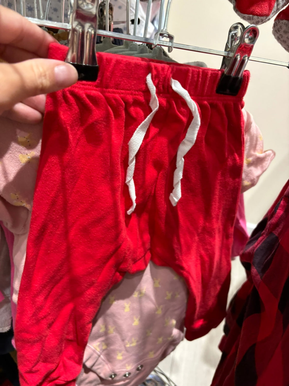 0-3m Unknown Pants - Red