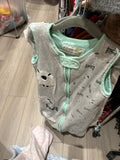 6-18m First Wish Sleep Sack - Grey and Mint