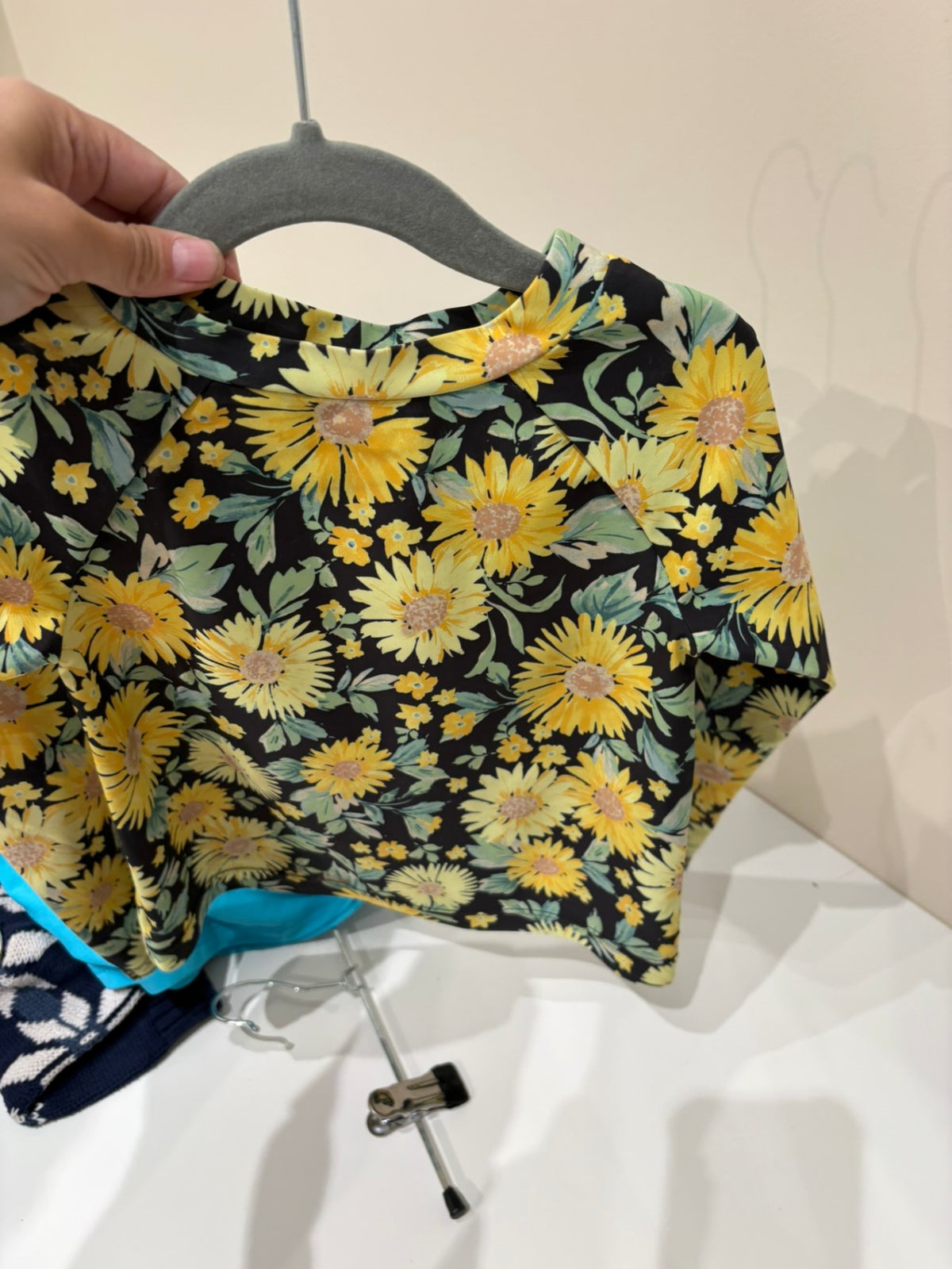 3T Old Navy Rashguard - Yellow w/Daisies
