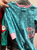 12-18m Carter's Fleece Sleeper - Turquoise w/Fox