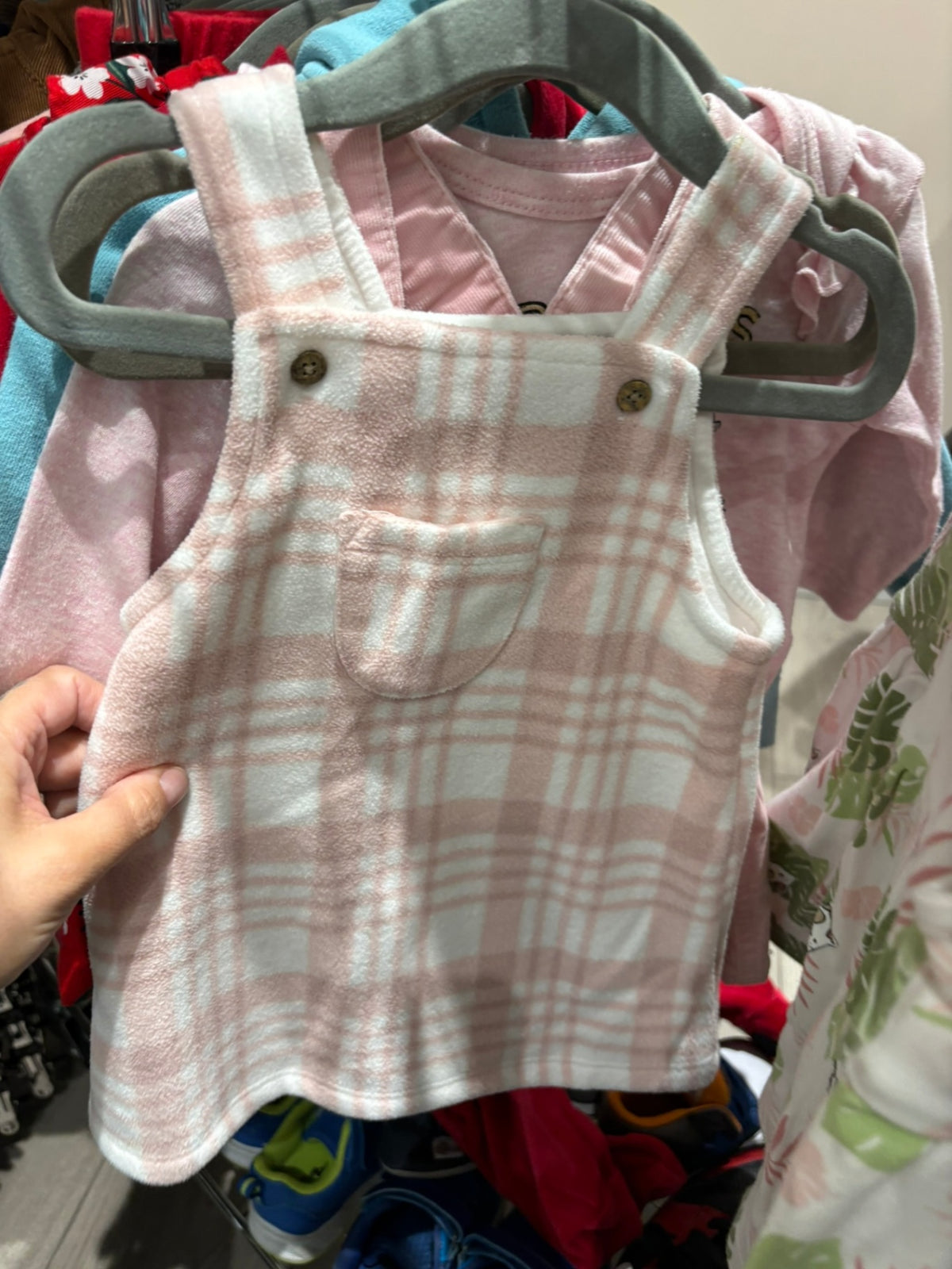 3-6m George Skirtall - Pink Plaid
