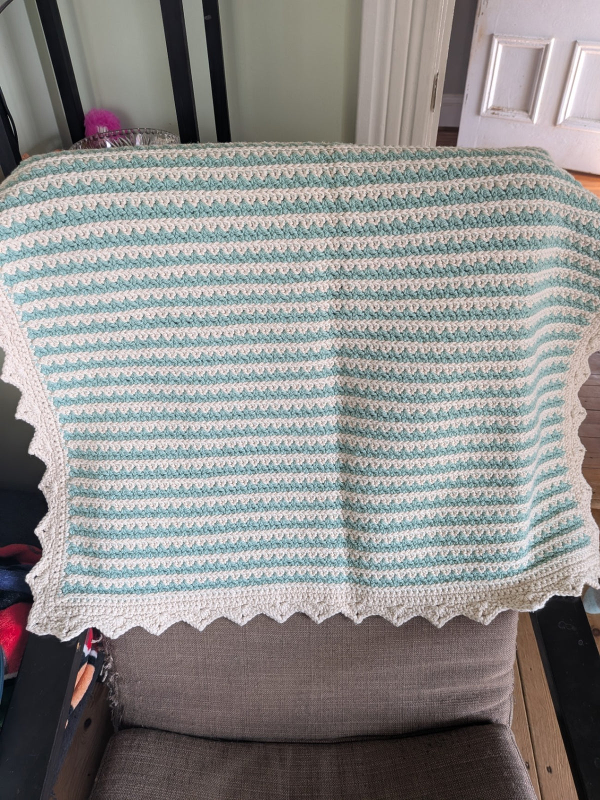 Sleepy Bear Fibres Baby Blanket - Cottage Lace