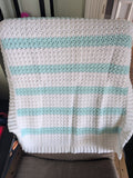 Sleepy Bear Fibres Baby Blanket - Pastel Stripes