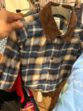 9-12m Carter's Long Sleeve Shirt - Blue/brown