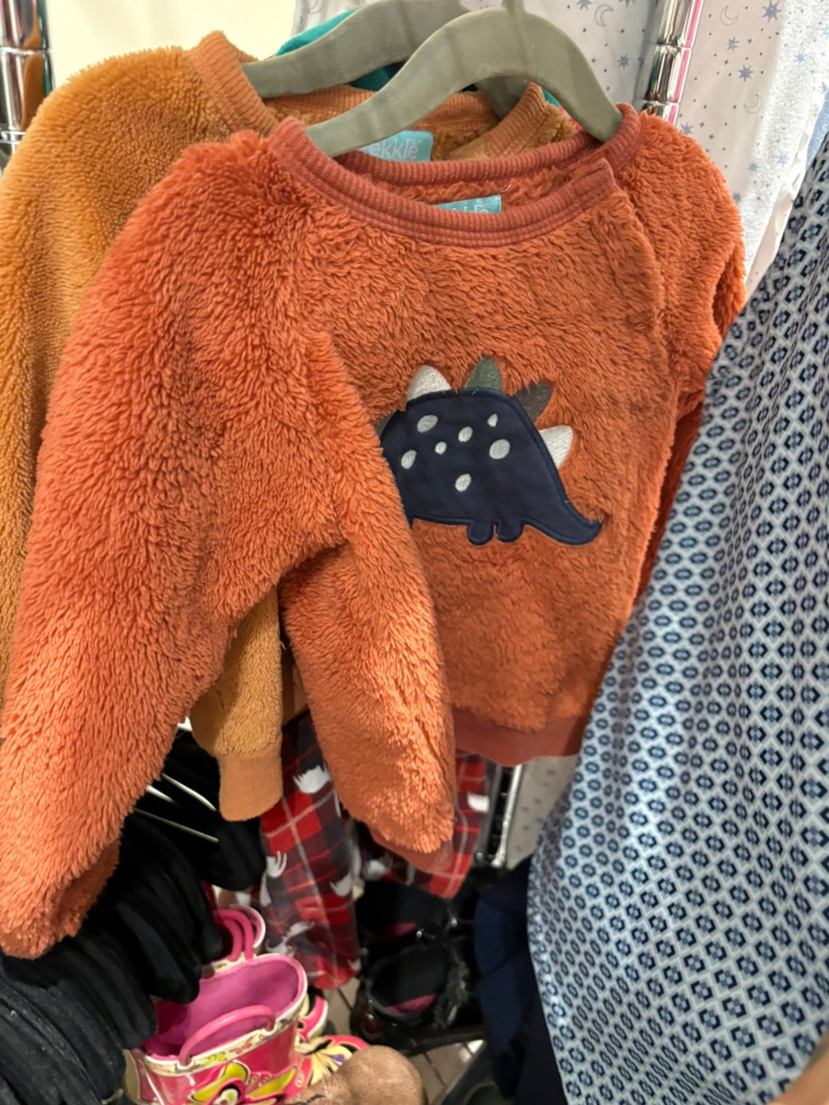 18-24m Pekkle Sweater - Rust Furry