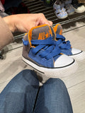 5T Converse Shoes - Grey, Blue, Orange