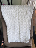 Sleepy Bear Fibres Baby Blanket - Baby White Shells