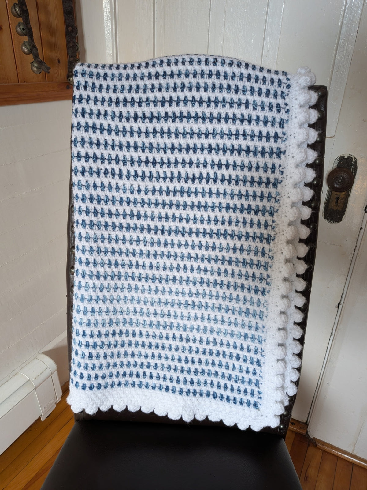 Sleepy Bear Fibres Baby Blanket - Moss Stitch