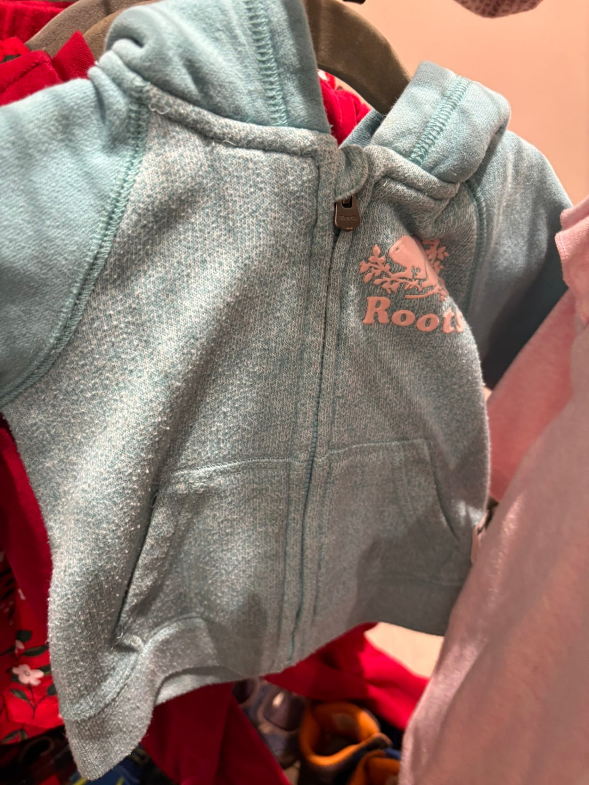 6-12m Roots Hoodie - Turquoise