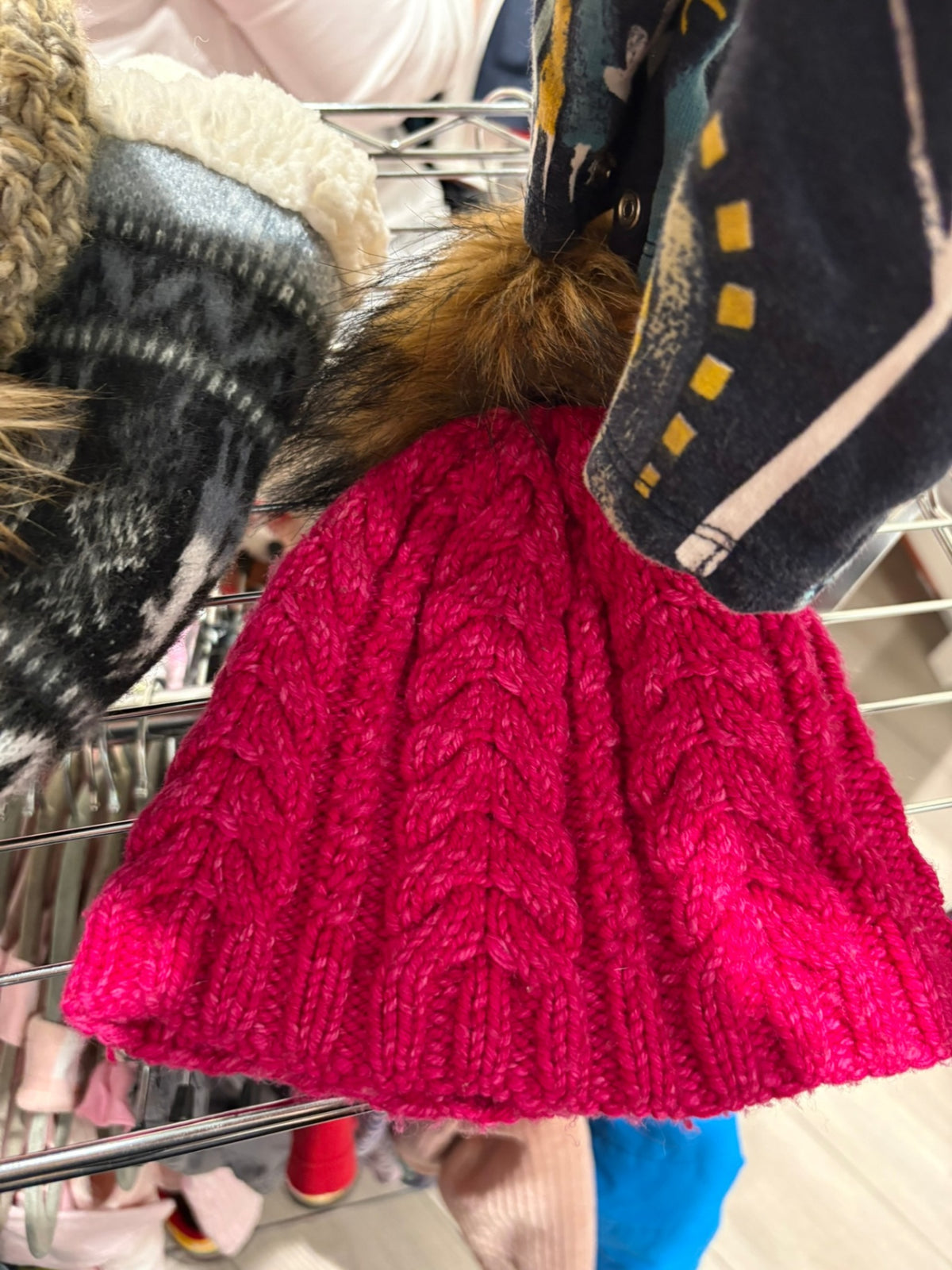 2T Home Made Toque - Dark Pink