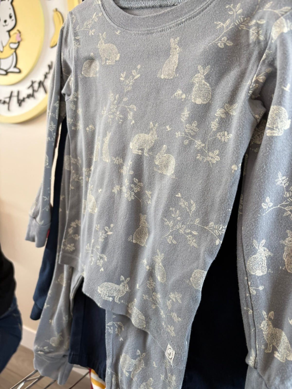 3T Little Planet 2-Piece: PJs - Grey w/Bunnies