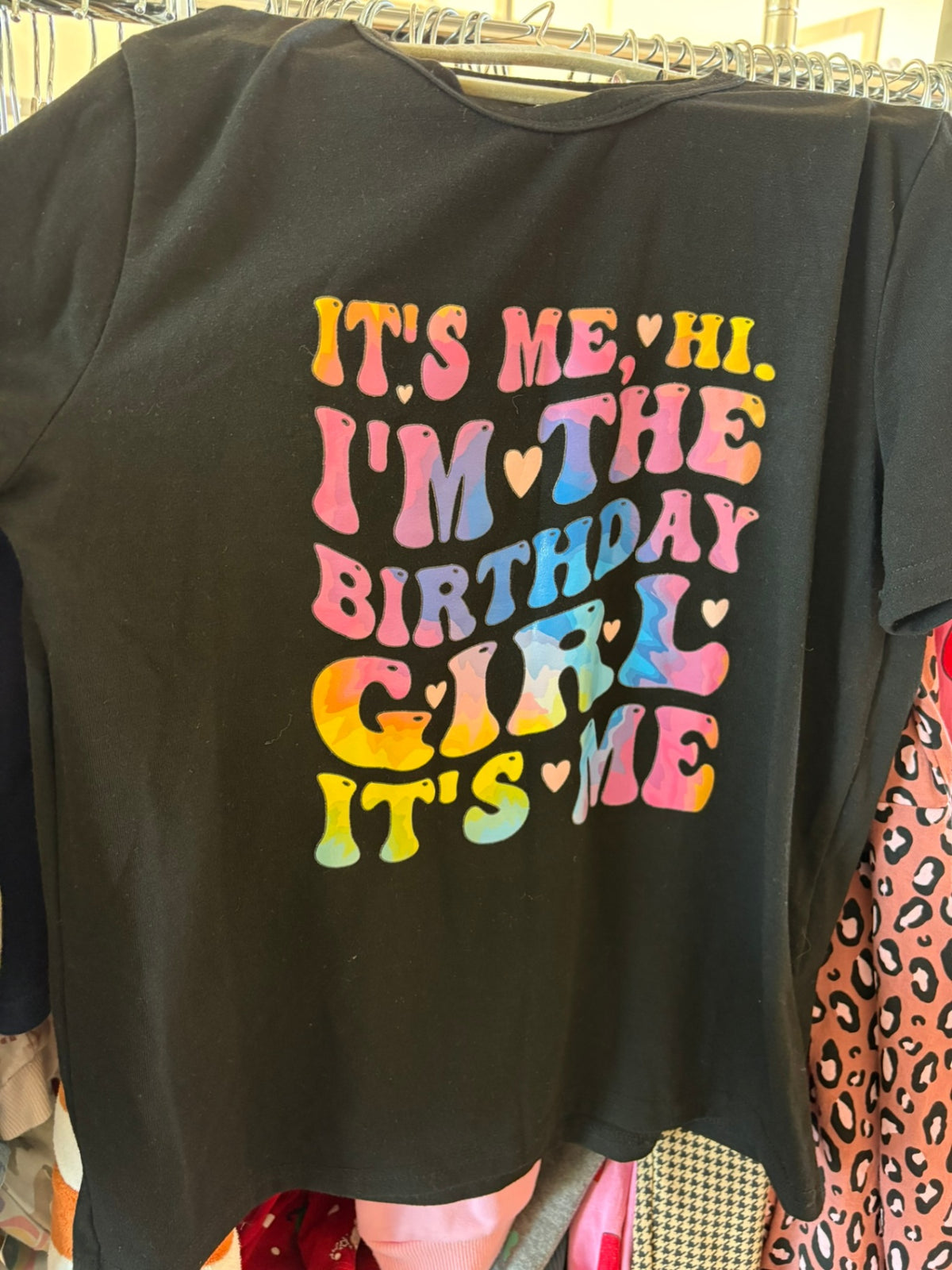 8-9Y Unknown T-Shirt - Black Birthday