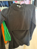 XS boob Nursing Shirt - Black Fleece