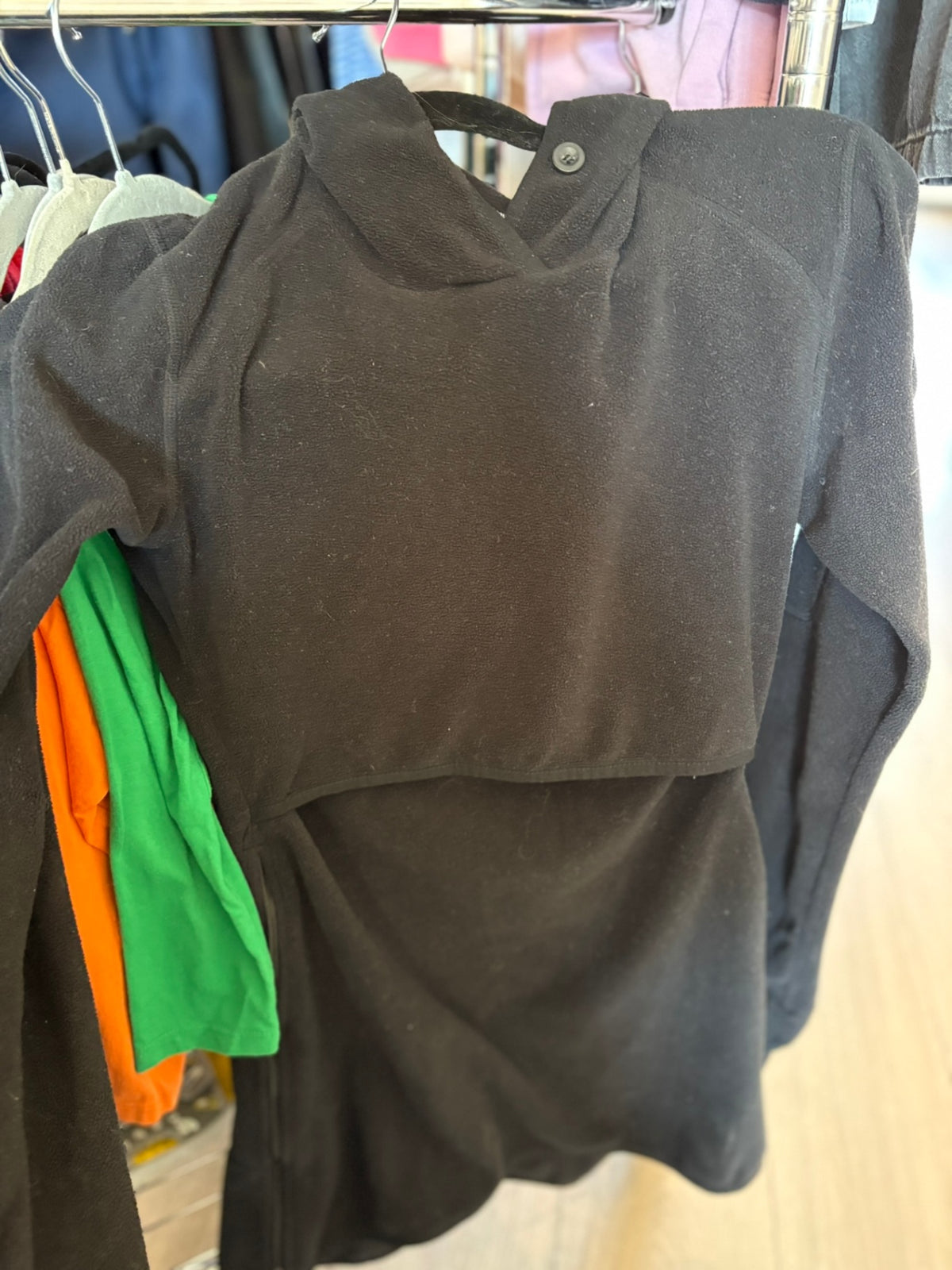 XS boob Nursing Shirt - Black Fleece