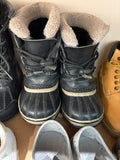 11T Sorel Boots - Black and Cream