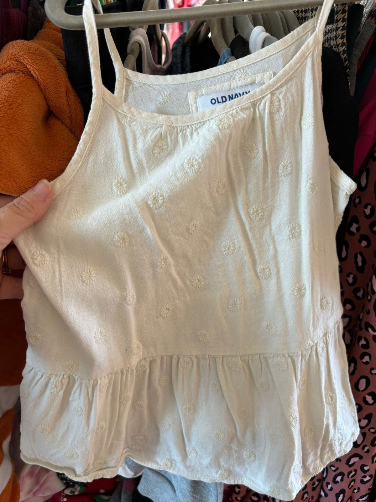 8 Old Navy Shirt - Cream Floral