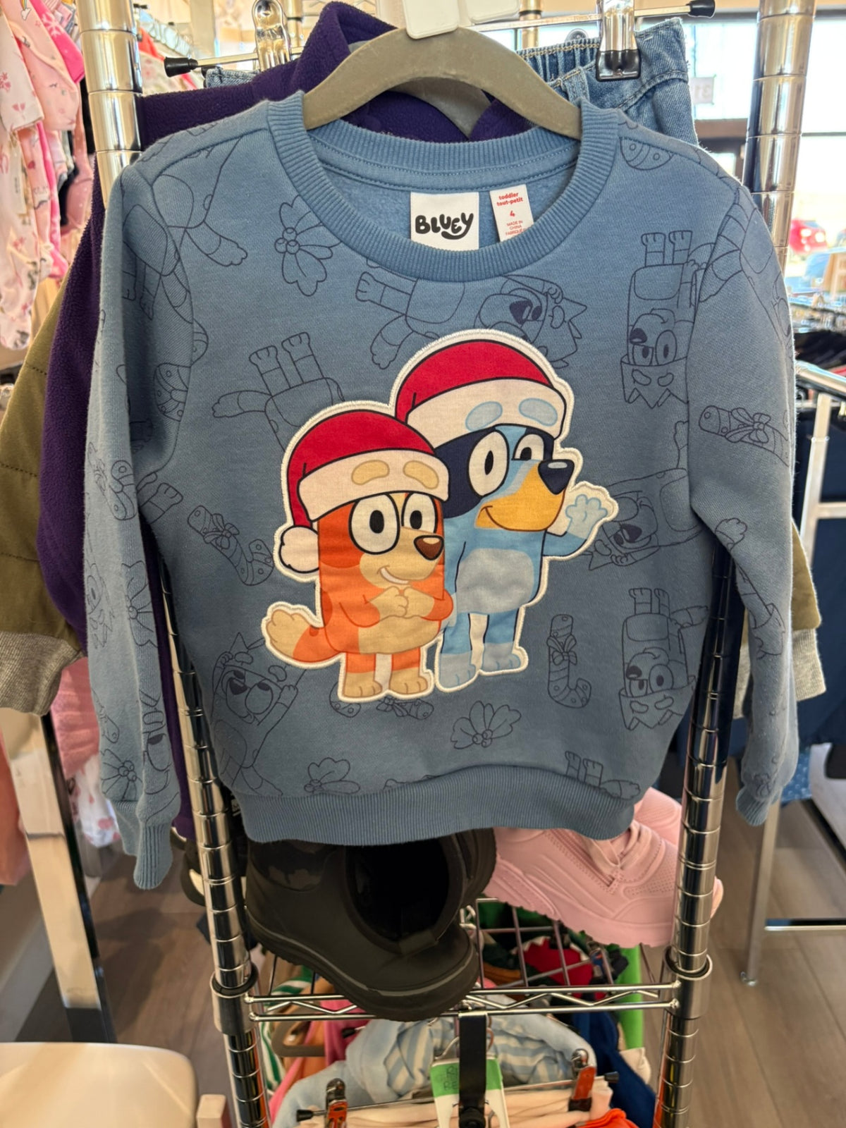 4T Bluey Sweater - Blue