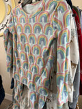 3T GAP 2-Piece: PJs - Light Blue w/Rainbow