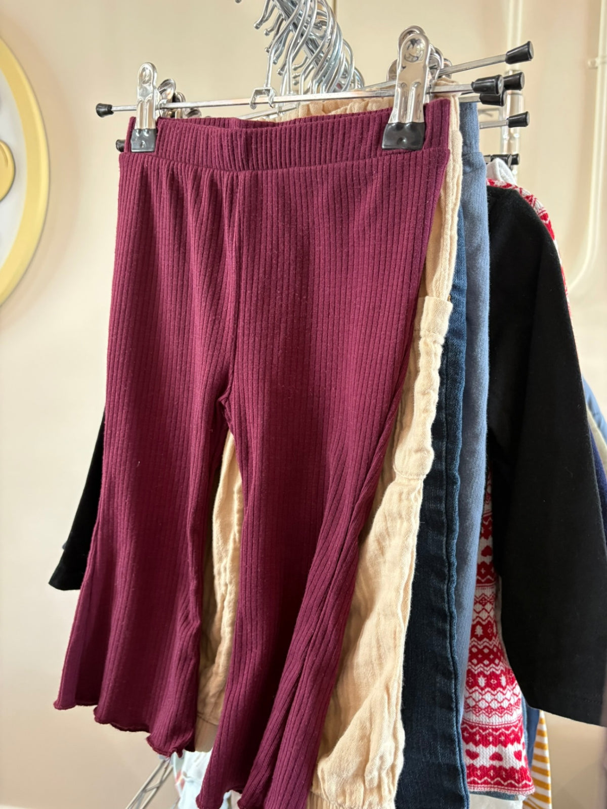 12-18m Colosseum Pants - Burgundy Bell Bottoms