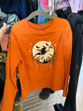 6 George Long Sleeve Shirt - Orange Halloween
