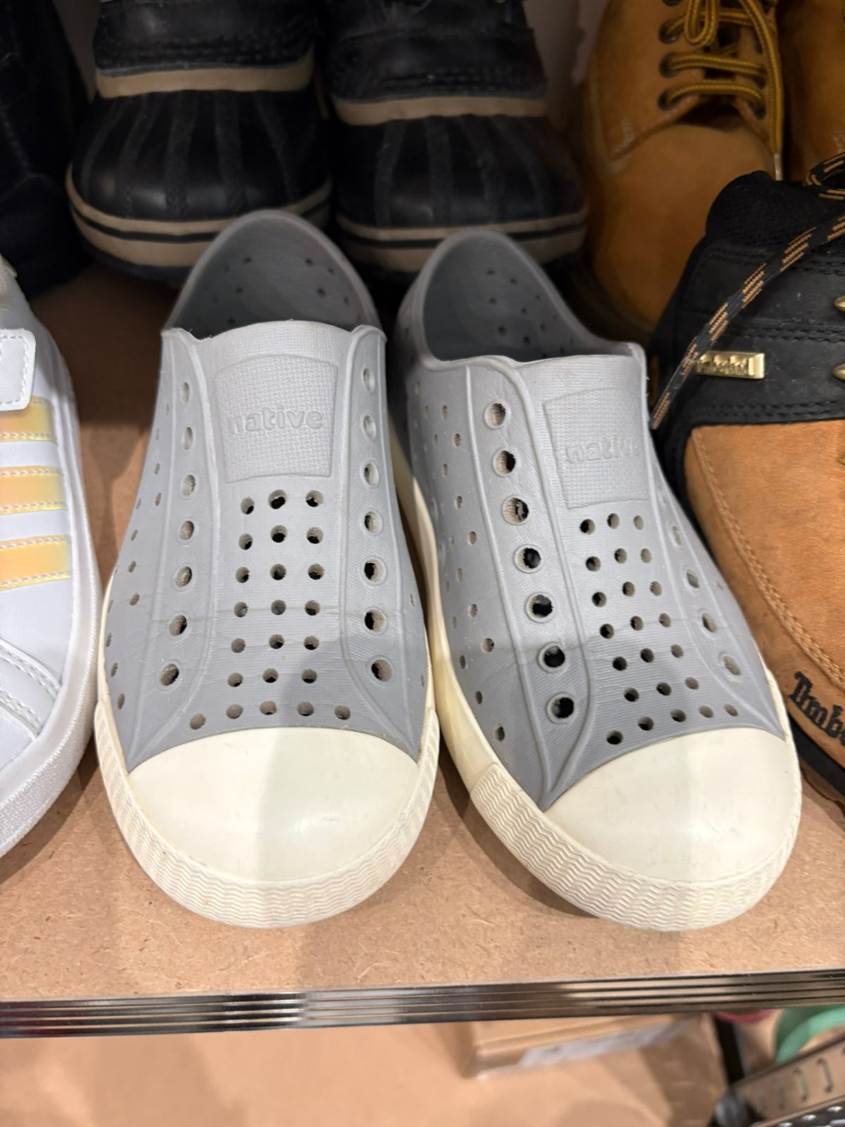 12T Native Shoes - Grey and White