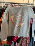 7 Picapino Sweater - Grey Hearts
