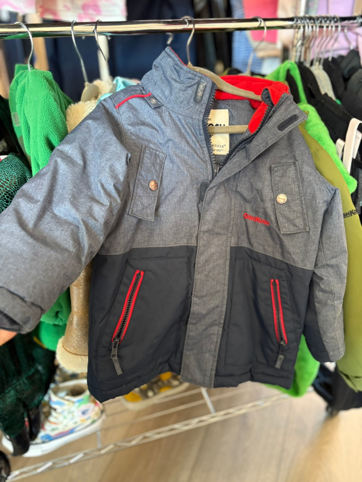 3T OshKosh B'gosh Coat - Blue and Red