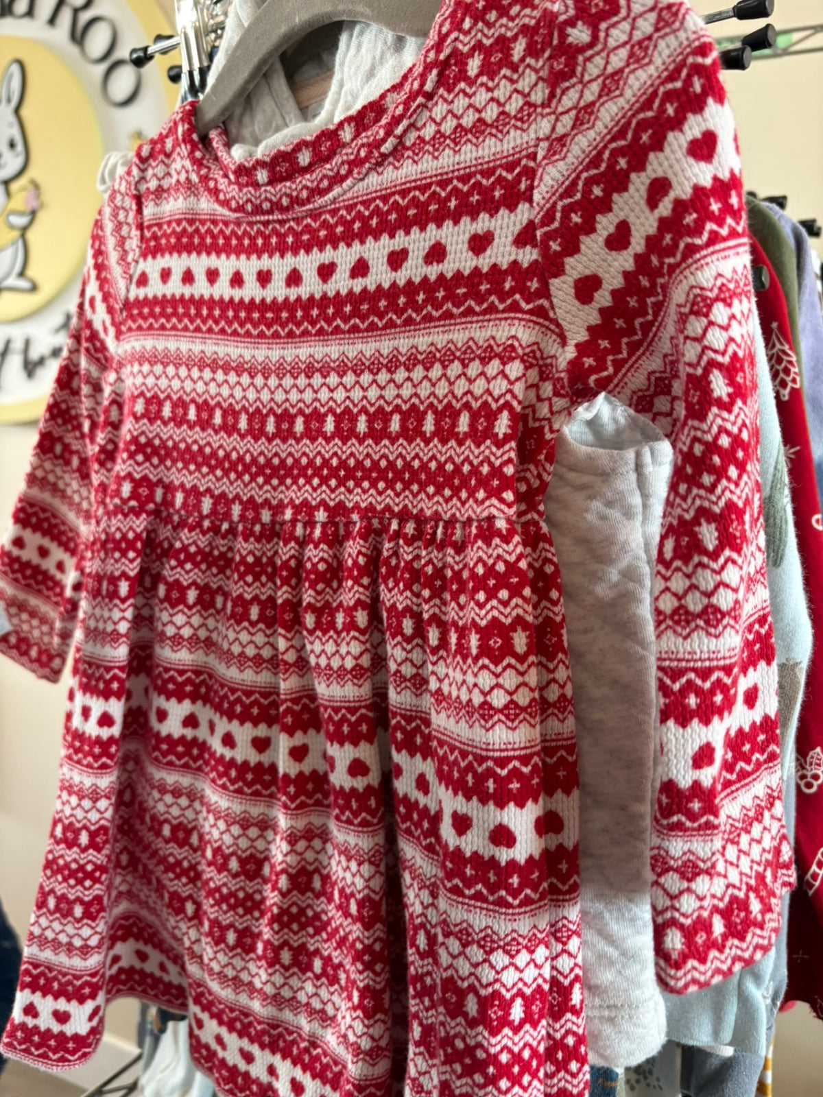 18-24m Old Navy Dress - Red and White Dress