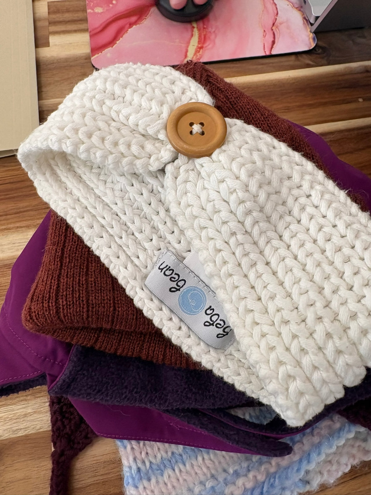 6-12m Beba Bean Headband - White