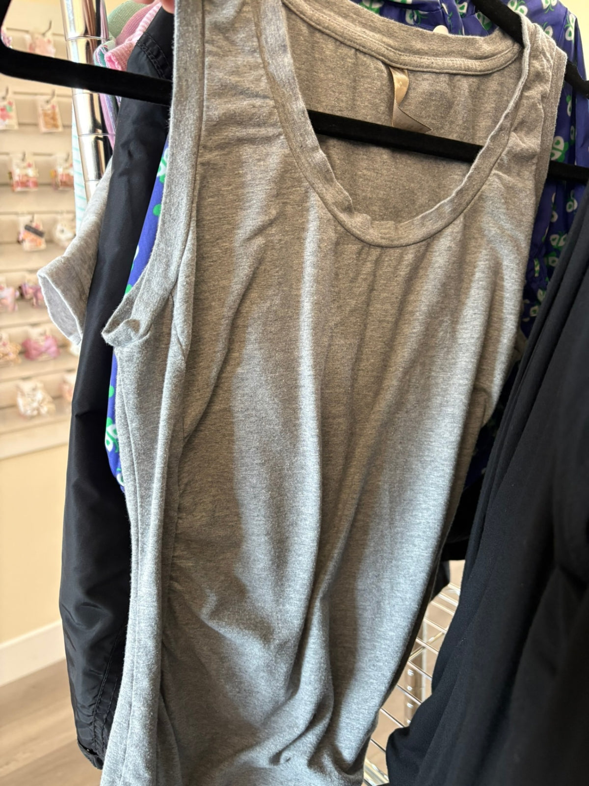 S Thyme Maternity Tank - Grey